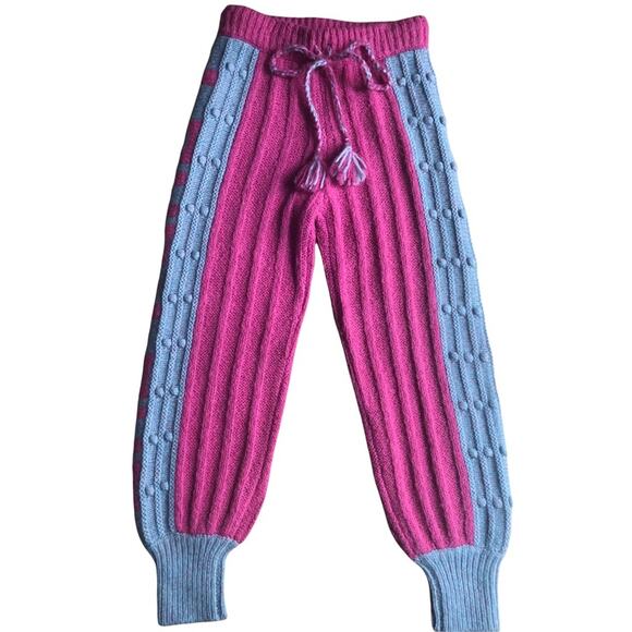 Loveshackfancy Landana Pink Knit Jogger Lounge Sleep Yoga Pants Size XS NWT - Picture 7 of 12